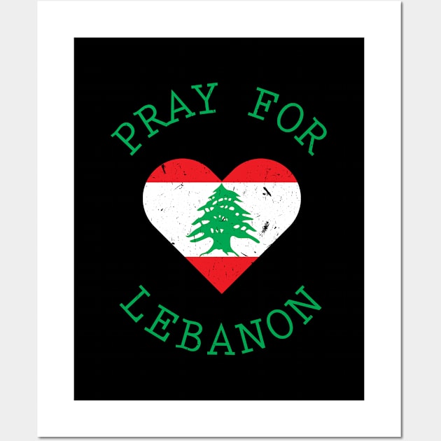 Pray for Lebanon Wall Art by Aquarius